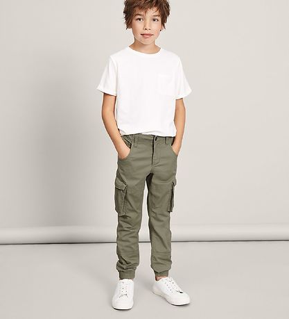 Name It Pantalon cargo - NitBamgo - Noos - Deep Lichen Green