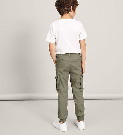 Name It Pantalon cargo - NitBamgo - Noos - Deep Lichen Green