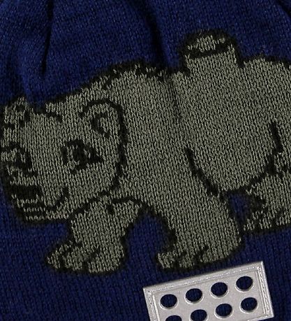 LEGO® Duplo Beanie - Wool/Cotton - LWAustin - Navy w. Polar Bear