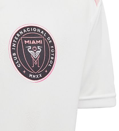 adidas Performance Stuttermabolur - Hvítur M. Bleikt Prentað