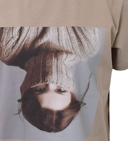 Hound T-shirt - Latté w. Print