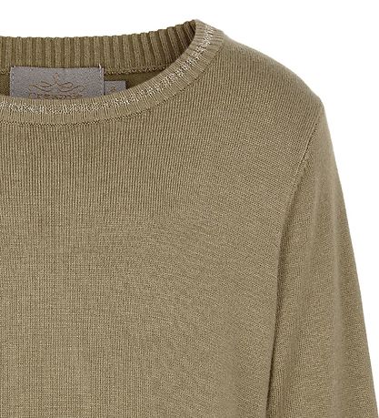 Creamie Pullover - Lurex - Stripe - Verstecktes Green