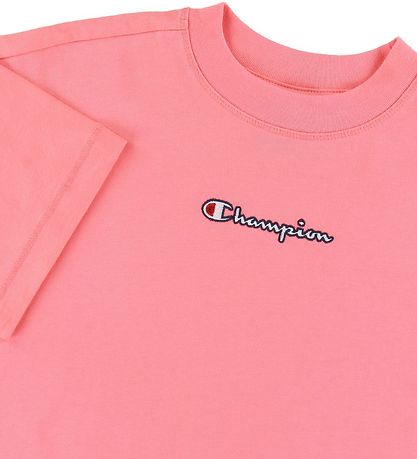 Champion Fashion T-paita - Crop - Vaaleanpunainen, Logo