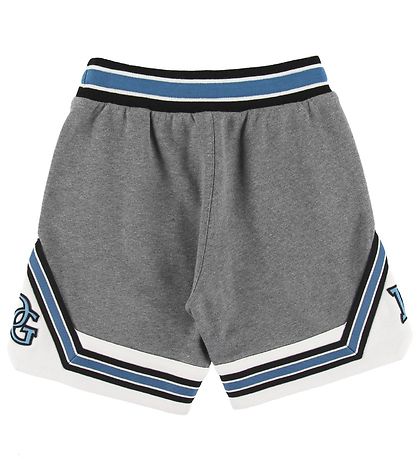 Dolce & Gabbana Sweatshorts - Gråmelerad m. Vit/Blå