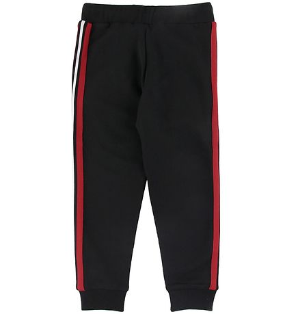 Moncler Sweatpants - Black w. Red Stripe