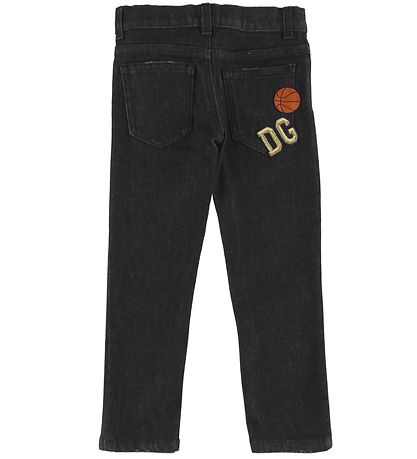 Dolce & Gabbana Jeans - Schwarz Denim m. Basketball