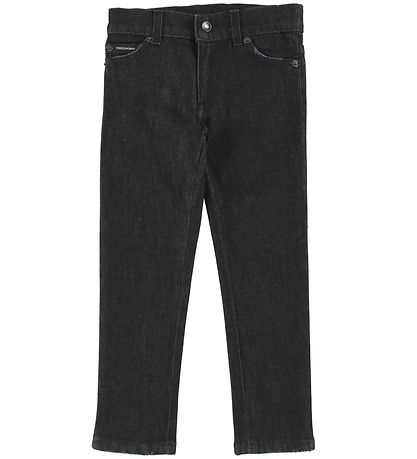 Dolce & Gabbana Jeans - Schwarz Denim m. Basketball