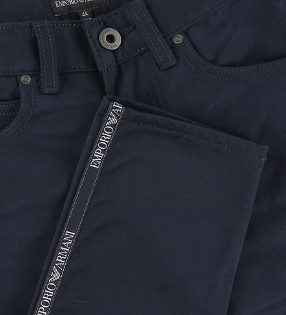 Emporio Armani Trousers - Navy w. Stripe