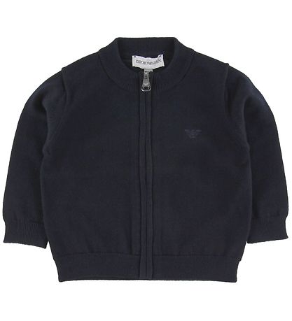 Gilet Emporio Armani Coton Laine Marine 74