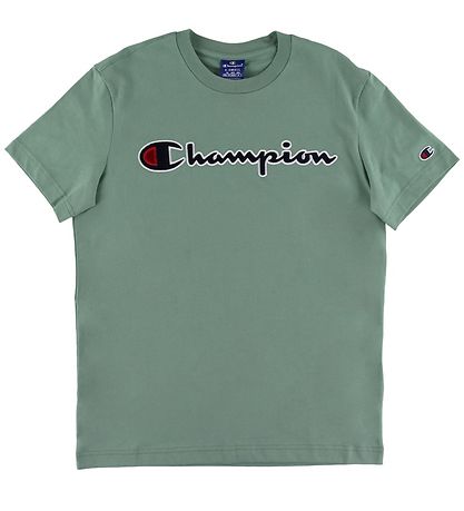 Champion Fashion T-shirt - Dusty Green w. Logo