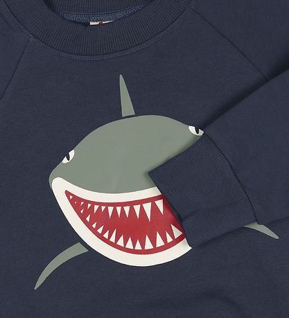 DYR Sweatshirt - Bellow - Navy w. Shark