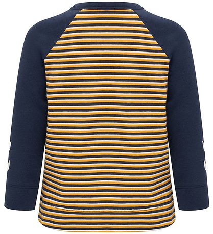 Hummel Long Sleeve Top - hmlStanton - Yellow/Navy