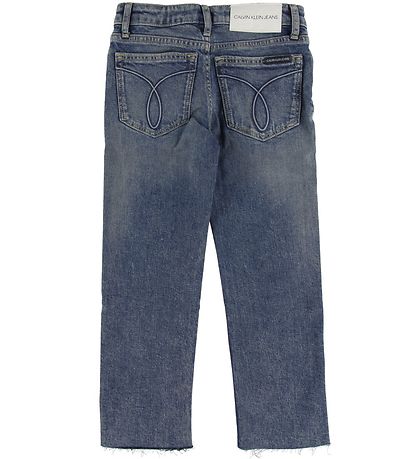 Calvin Klein Farkut - lima Crop - Sininen Denim