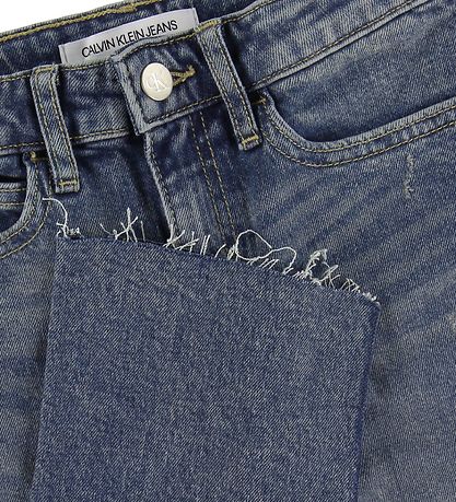 Calvin Klein Farkut - lima Crop - Sininen Denim