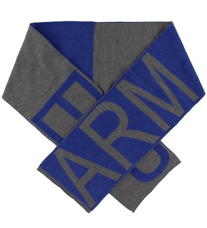 Emporio Armani Gjafabox - Húfa/Trefill - Bómull/Ull - Grátt/blát