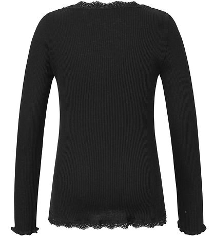 Rosemunde Cardigan - Seide/Baumwolle - Rib - Schwarz