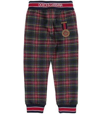 Dolce & Gabbana Sweatpants - Checkered w. Logo