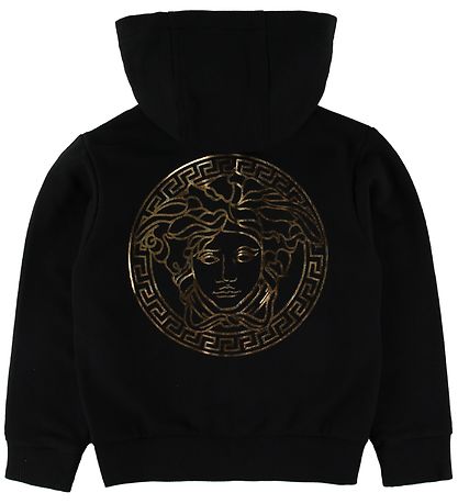 Versace Zip Hoodie Black Gold w. Logo KW PT