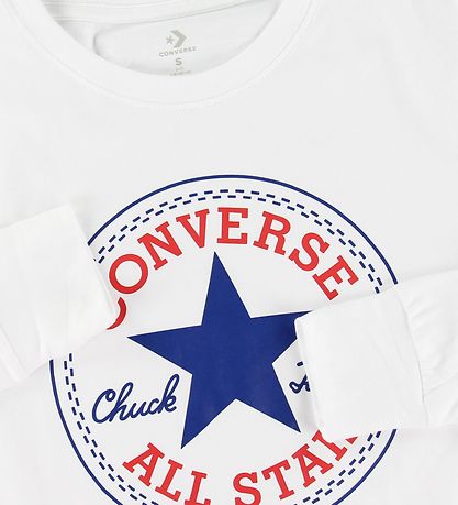 Converse Long Sleeve Top - White w. Logo