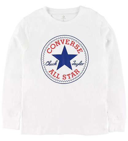 Converse Long Sleeve Top - White w. Logo