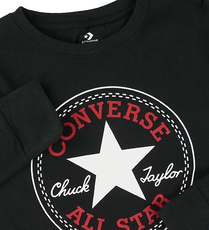 Converse Long Sleeve Top - Black w. Logo