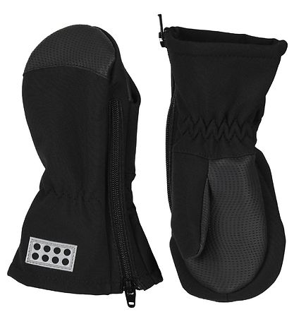 LEGO® Wear Fäustlinge - Softshell - LWAripo - Schwarz m. Reißver