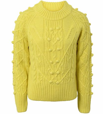 Hound Jumper - Knitted - Lime w. Pattern