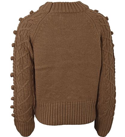 Hound Jumper - Knitted - Mocha w. Pattern