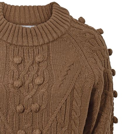 Hound Jumper - Knitted - Mocha w. Pattern