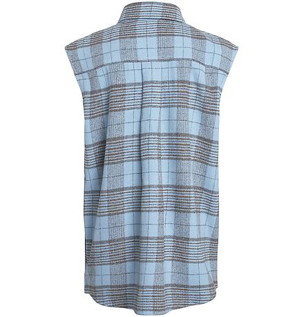 Grunt Vest - Nadya - Baby Blue w. Checkers