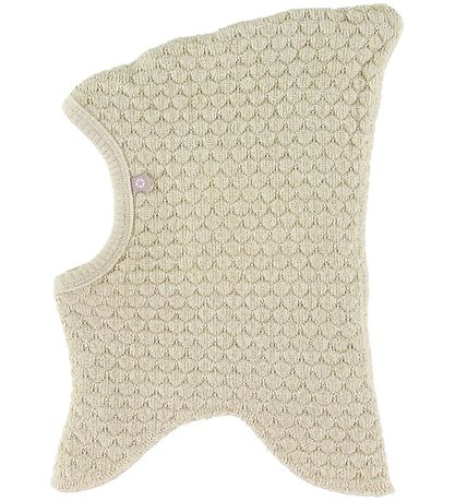 Smallstuff Balaclava - Wool - Double layer - Offwhite/Gold