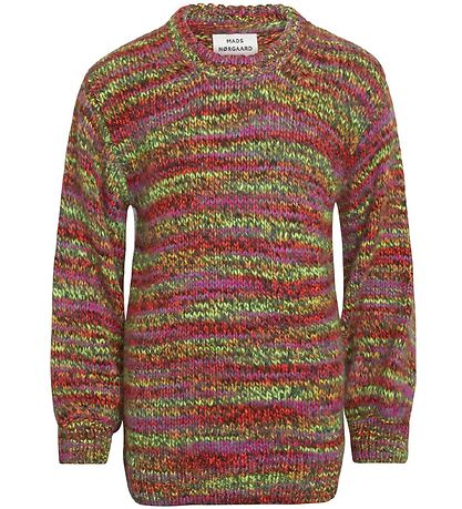 Mads Nørgaard Blússa - Akrýl/Ull - Kollina - Multi Neon appelsín