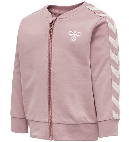 Hummel Joggedress - HMLBille - Rosa m. Hvit