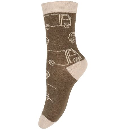 Minymo Socks - 5-pack - Cocoa Brown