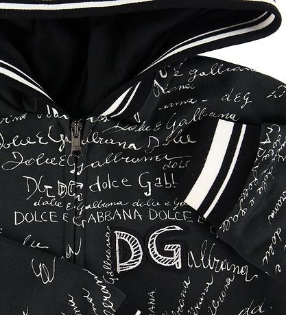 Dolce & Gabbana Zip Hoodie - Back To School - Black w. Print