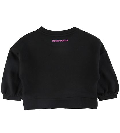 Emporio Armani Sweatshirt - Sort m. Pailletten