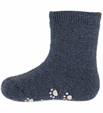 Joha Sokkar - Ull - Blár M. Anti-Slip