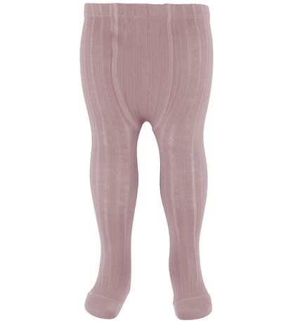 Condor Tights - Wool/Acrylic - Rib - Dusty Rose