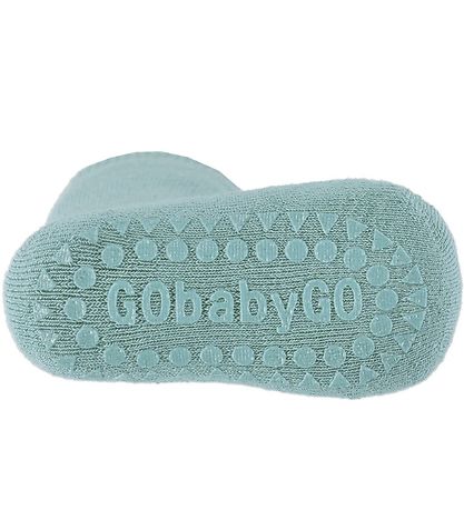 GoBabyGo Sokken - Anti-Slip - Dusty Blue