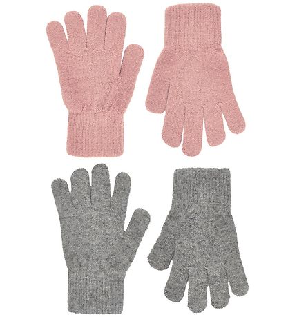 CeLaVi Gloves - Wool/Nylon - 2-pack - Misty Rose/Grey Melange