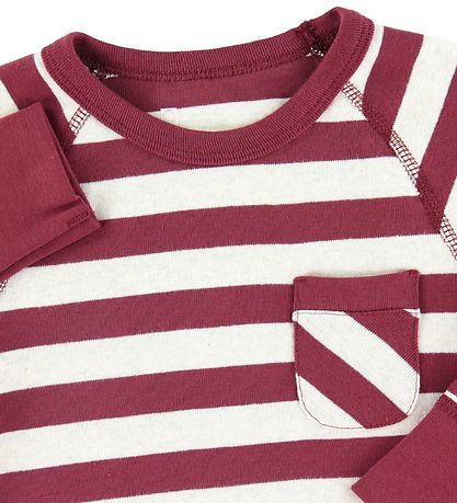 Katvig Kleid - Rot m. Streifen