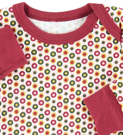Katvig Bodysuit l/s - Red w. Apples