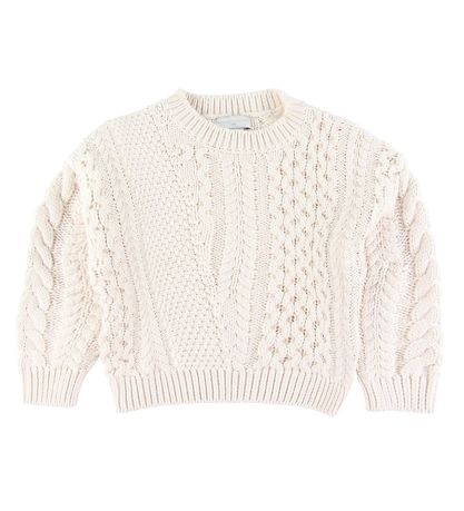 Stella McCartney Kids Prjónuð peysa - Ull/Bómull - Bleikt