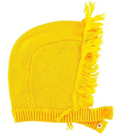 Stella McCartney Kids Lúffur/Ungbarnahúfa - Veður - Gult/Dökkblá
