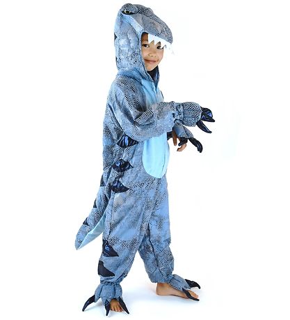 Den Goda Fen Maskeradkläder - Dinosaur - Blå