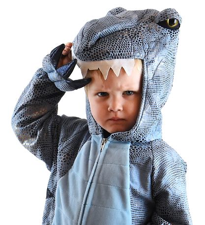 Den Goda Fen Maskeradkläder - Dinosaur - Blå