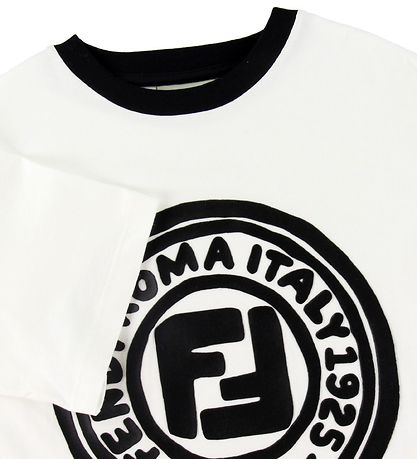 Fendi T-Shirt - Wit m. Logo