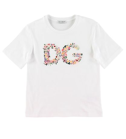Dolce & Gabbana Stuttermabolur - Country - Hvítur M. Plum broder