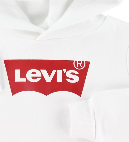 Levis Hoodie - Batwing - White w. Logo