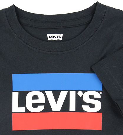 Levis Stuttermabolur - Svart M. Lógó